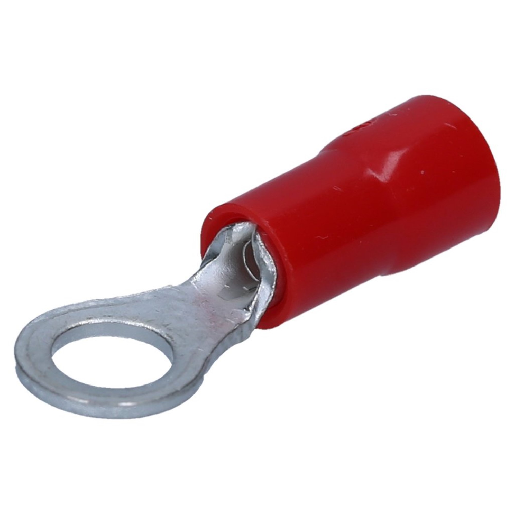 Anillo Terminal de cable aislado, M4 rojo