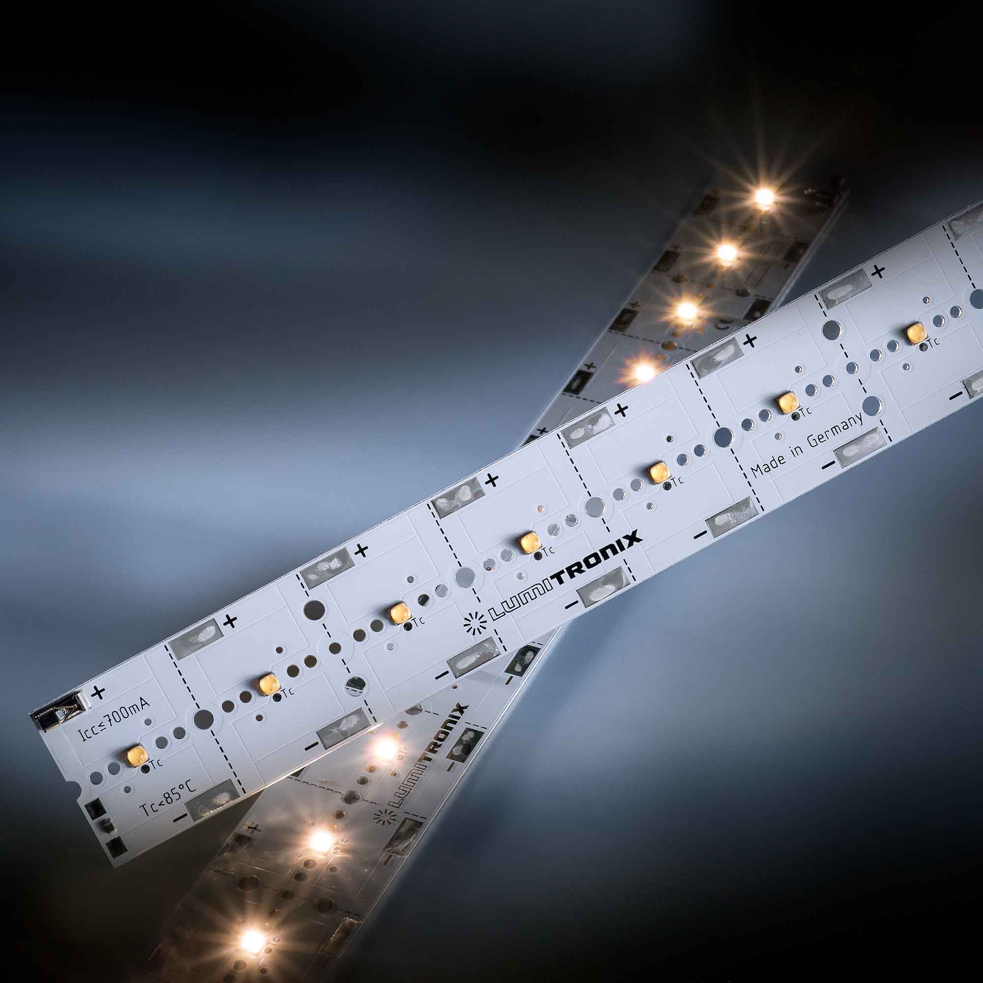PowerBar V3 Osram Oslon Square LED Module Aluminium Cold White 5700K CRI70 3250lm 12 LEDs 700mA 25.55W 28.6cm - view 2