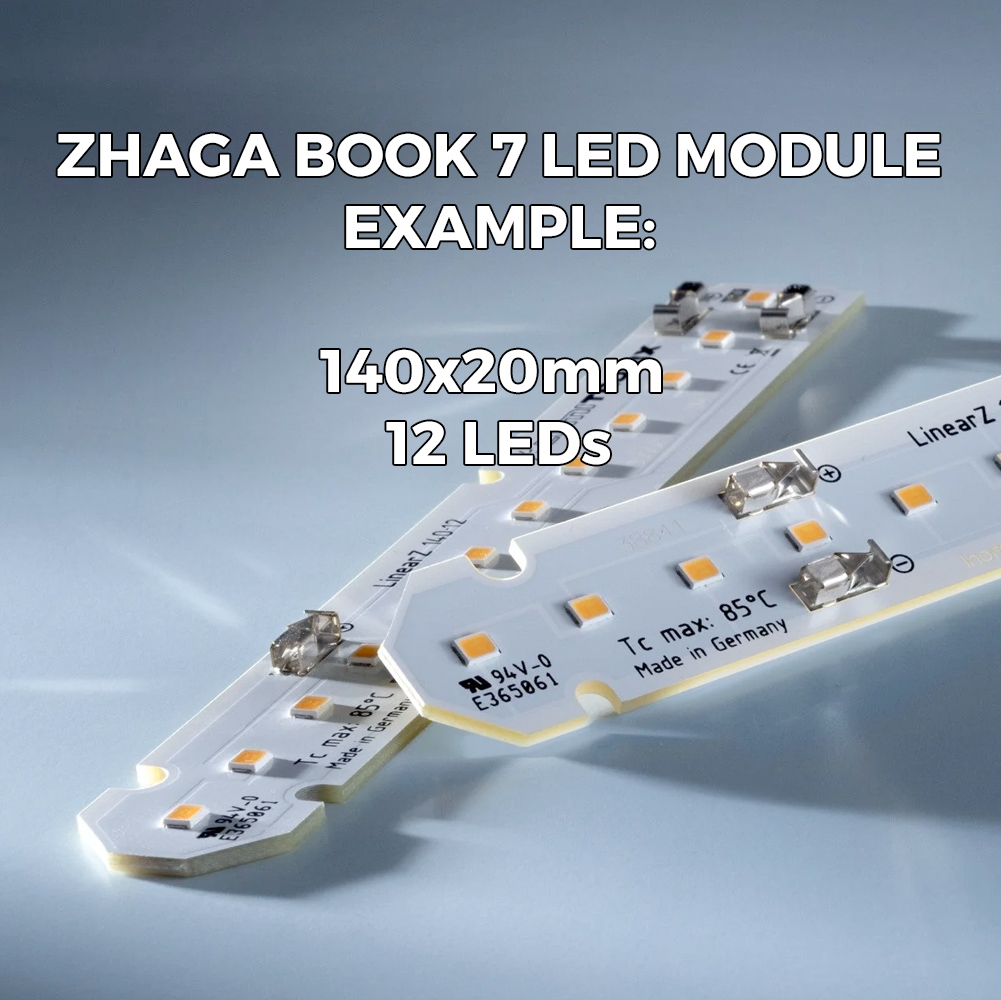 Hecho a medida Módulo LED Nichia Zhaga Book 7, LED blanco Nichia/Cree/Samsung/Seoul, CRI70-99, 1800-7200K, 175-1400mA , fabricados en Alemania