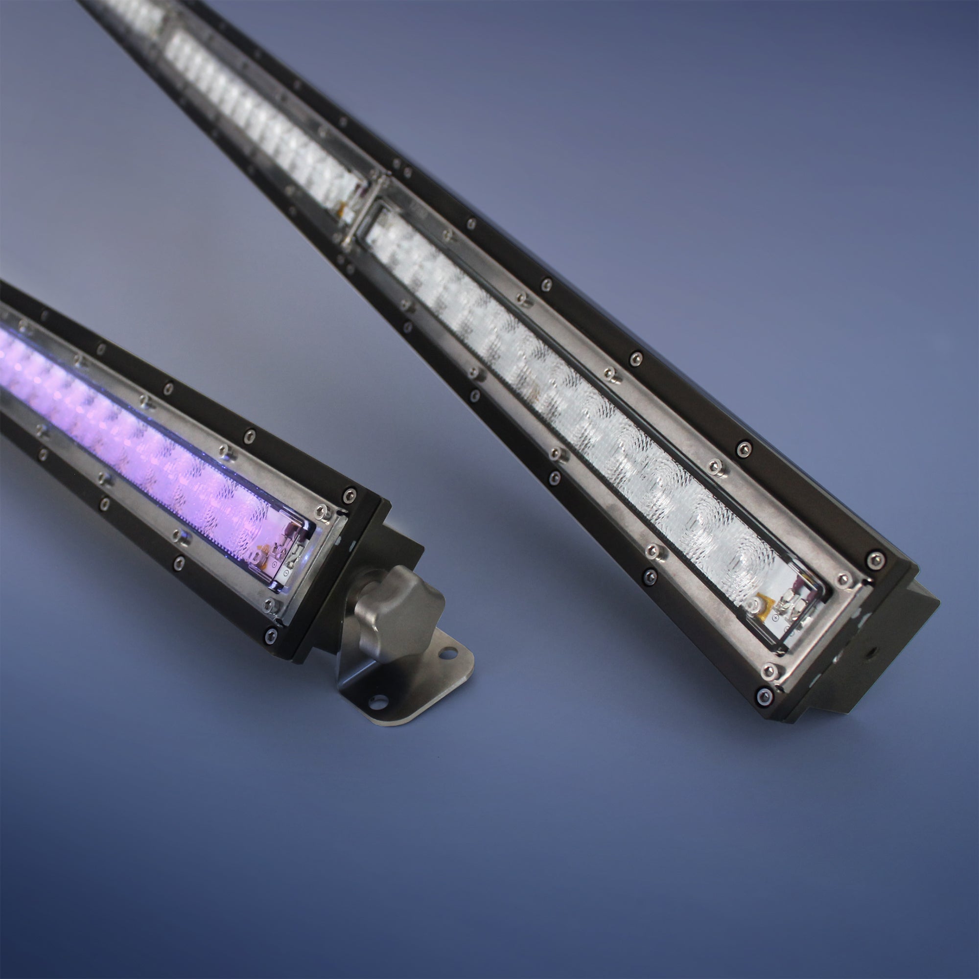 Violet900 UVC LED Light 280nm 2780mW 36 LEDs 50x10deg 48V 86W 89cm 3m cable