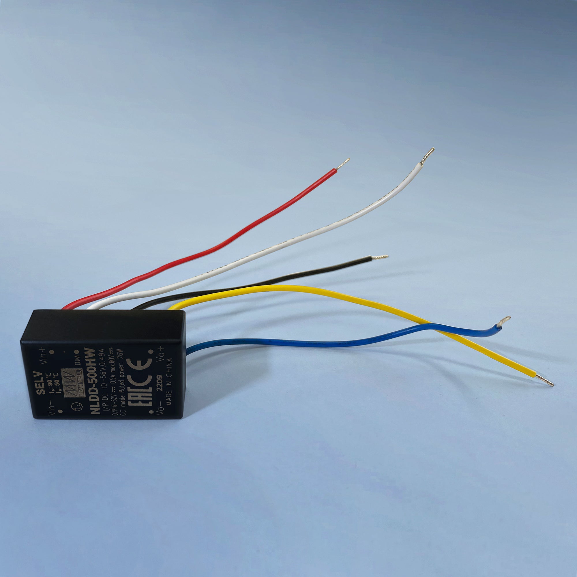 Constant Current LED Driver Mean Well NLDD-500HW 500mA 10-56VDC to 6-52VDC PWM Remote On/Off