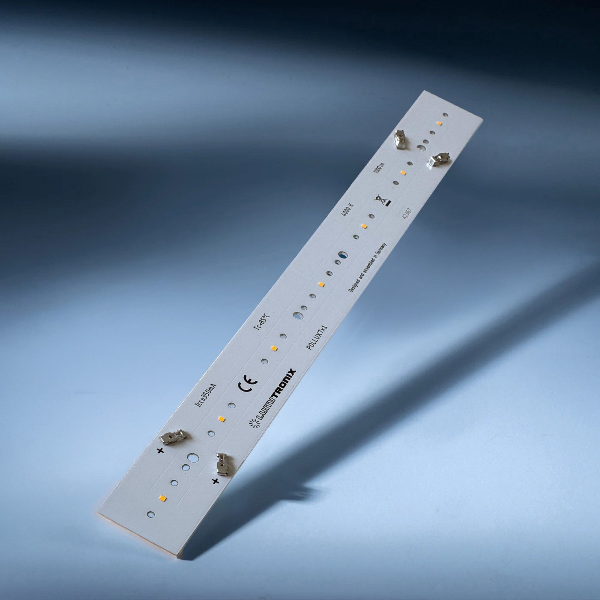 Pollux 7x1 Nichia E17 LED Module Neutral White 4000K CRI80 1000lm 350mA 7W 27.4cm