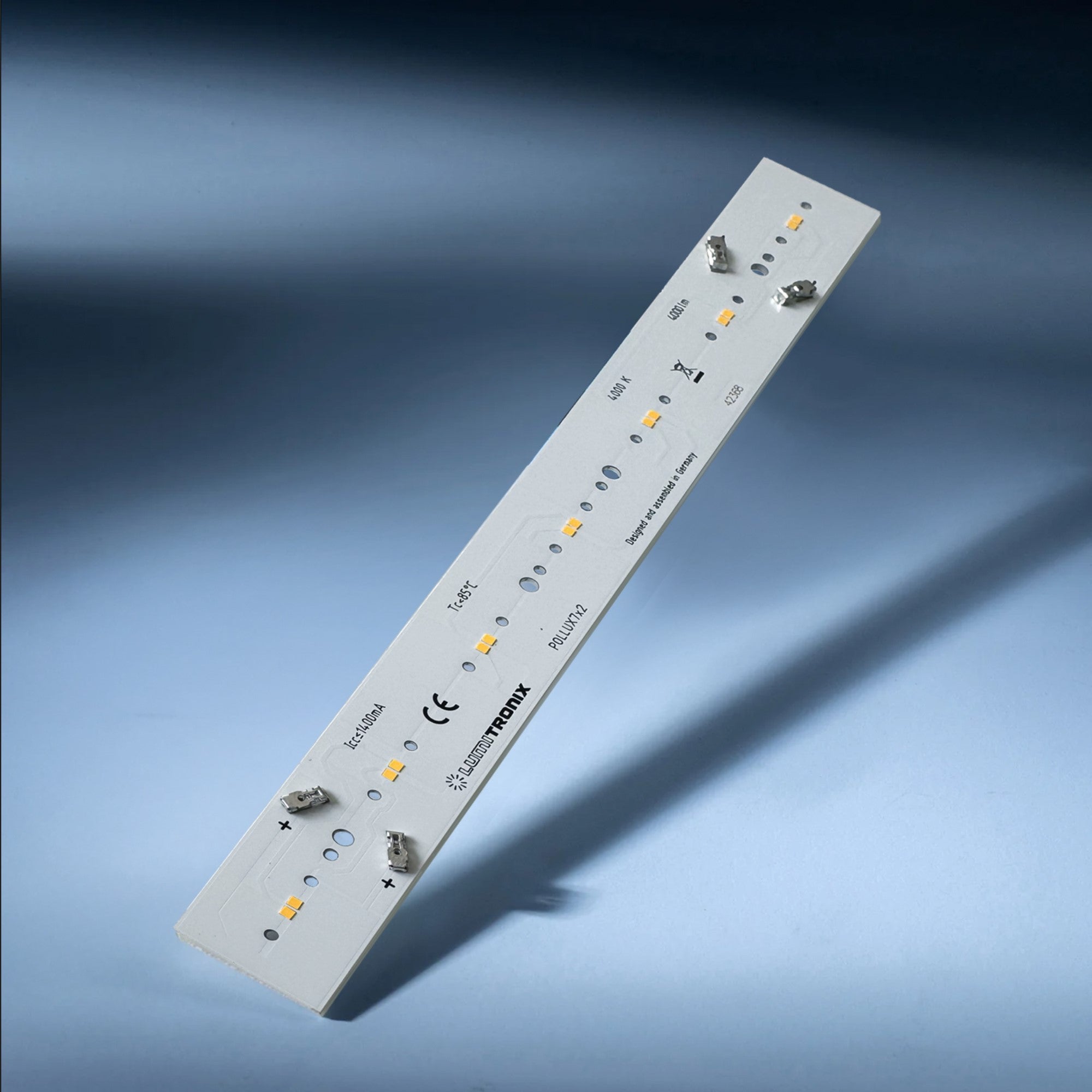 Pollux 7x2 Nichia E21 CSP LED Module Neutral White 4000K CRI80 4000lm 1400mA 28.5W 27.4cm