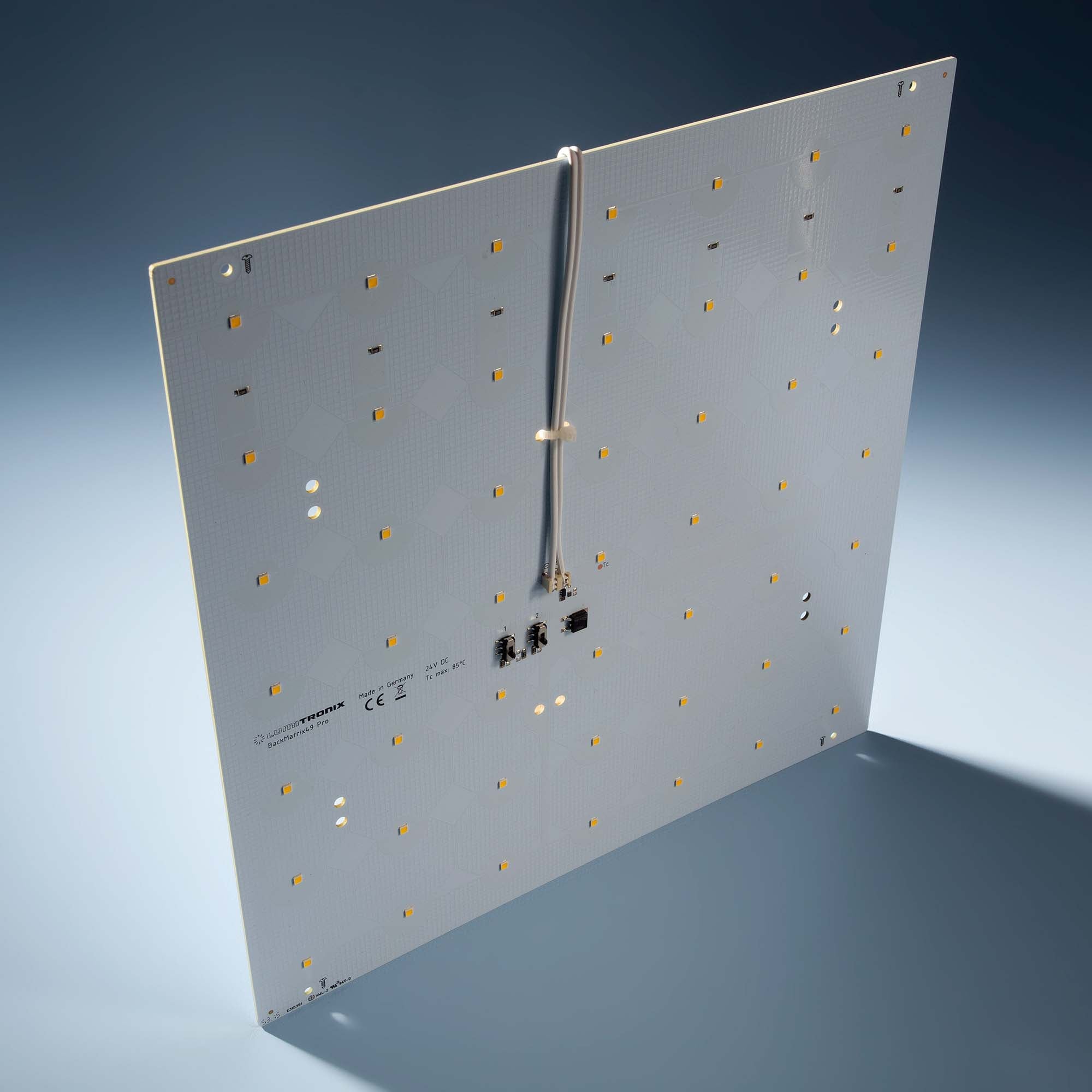 BackMatrix-49-3090 Nichia LED Module Warm White 3000K CRI90 2085lm 49 LEDs 24V 14.11W 29x29cm (26594 lm/sqm)
