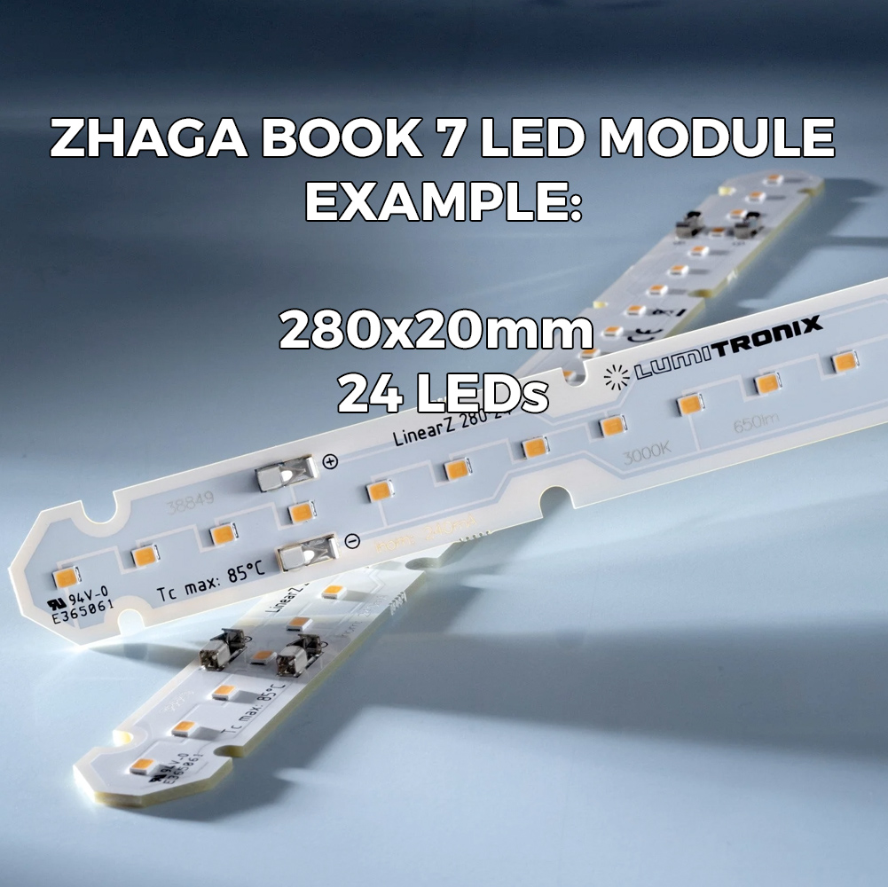 Hecho a medida Módulo LED Nichia Zhaga Book 7, LED blanco Nichia/Cree/Samsung/Seoul, CRI70-99, 1800-7200K, 175-1400mA , fabricados en Alemania