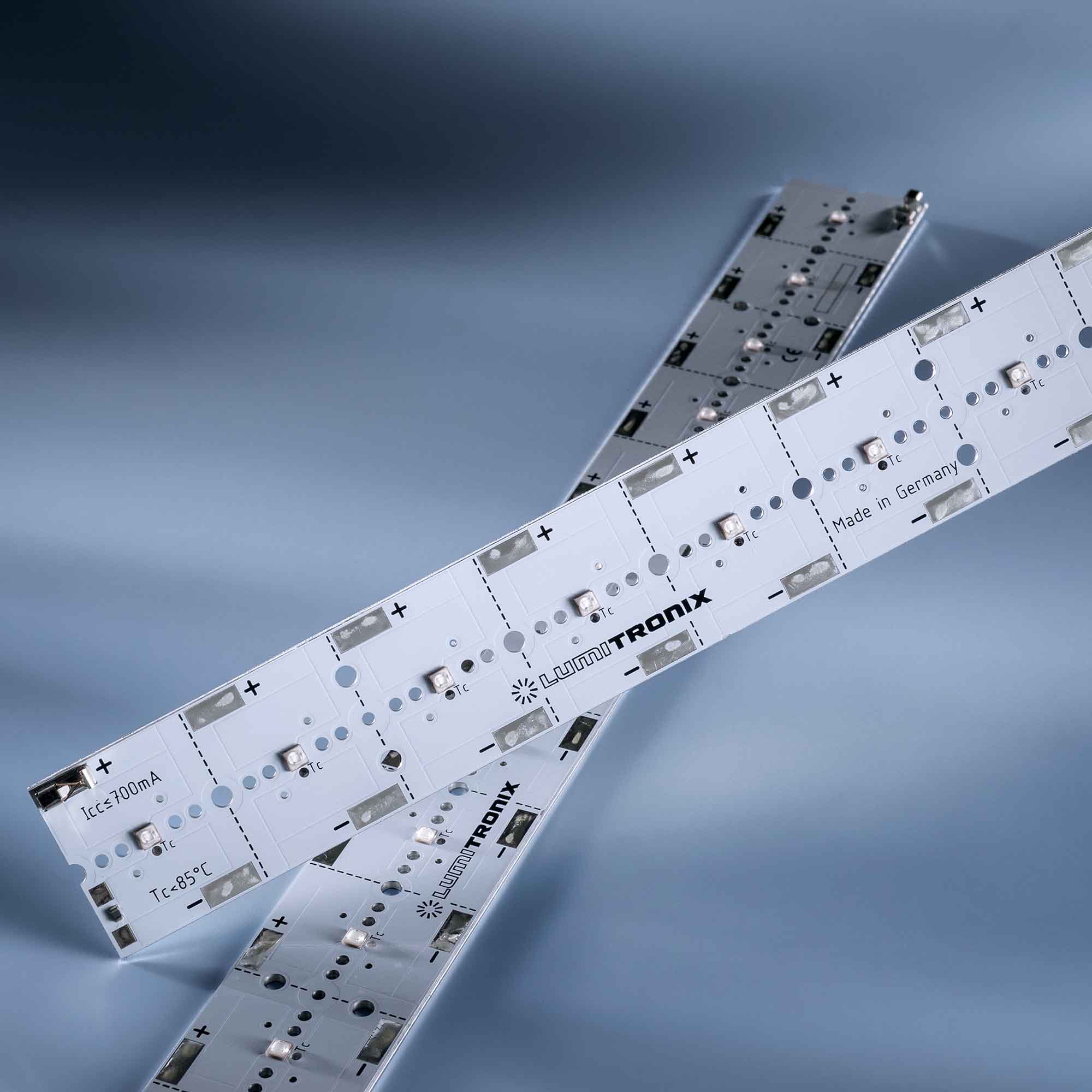 Módulo LED PowerBar V3 Aluminio azul oscuro 455nm 700mA 12x Osram Oslon SSL LEDs 29cm