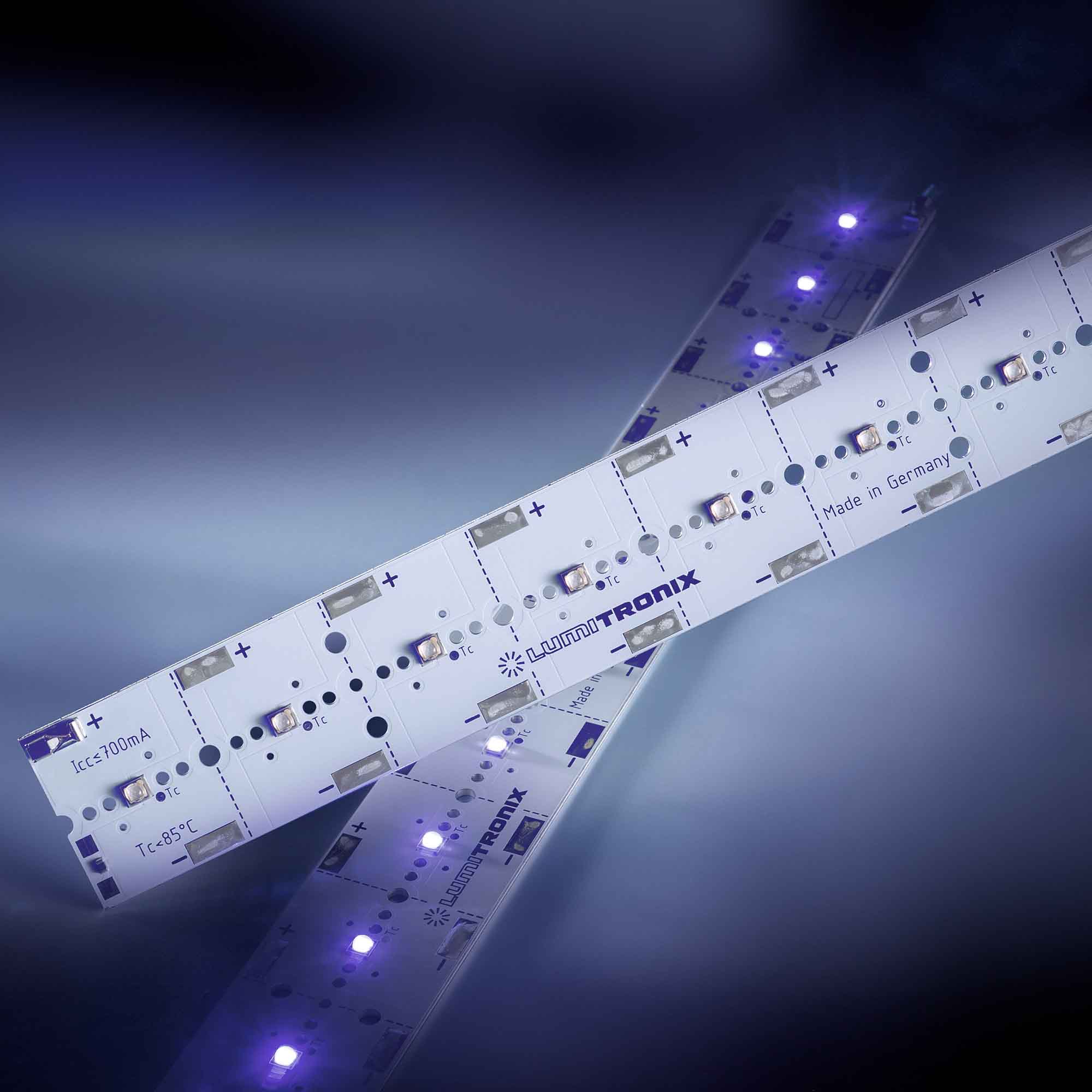 Módulo LED PowerBar V3 Aluminio UV 405nm 17040mW 700mA 12x Nichia 119 LEDs 29cm