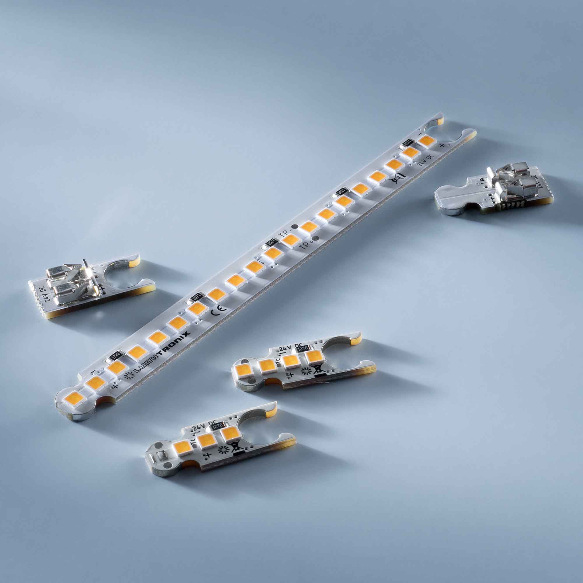 ConextBar 4 tira LED blanco cálido CRI90 2700K 64lm 24V 4 LEDs Módulo de 2,07cm