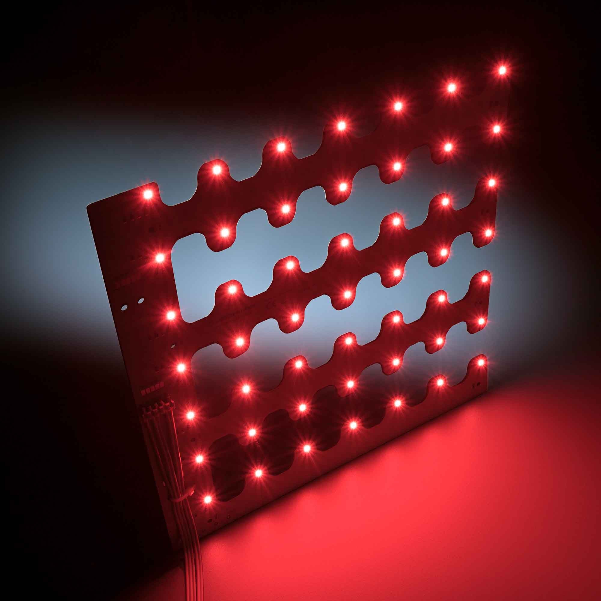 BackMatrix-49-3080 Nichia LED Module RGBW 4000K 4300lm 196 LEDs 24V 58W 120° 28x28cm (54000 lm/sqm) - view 4