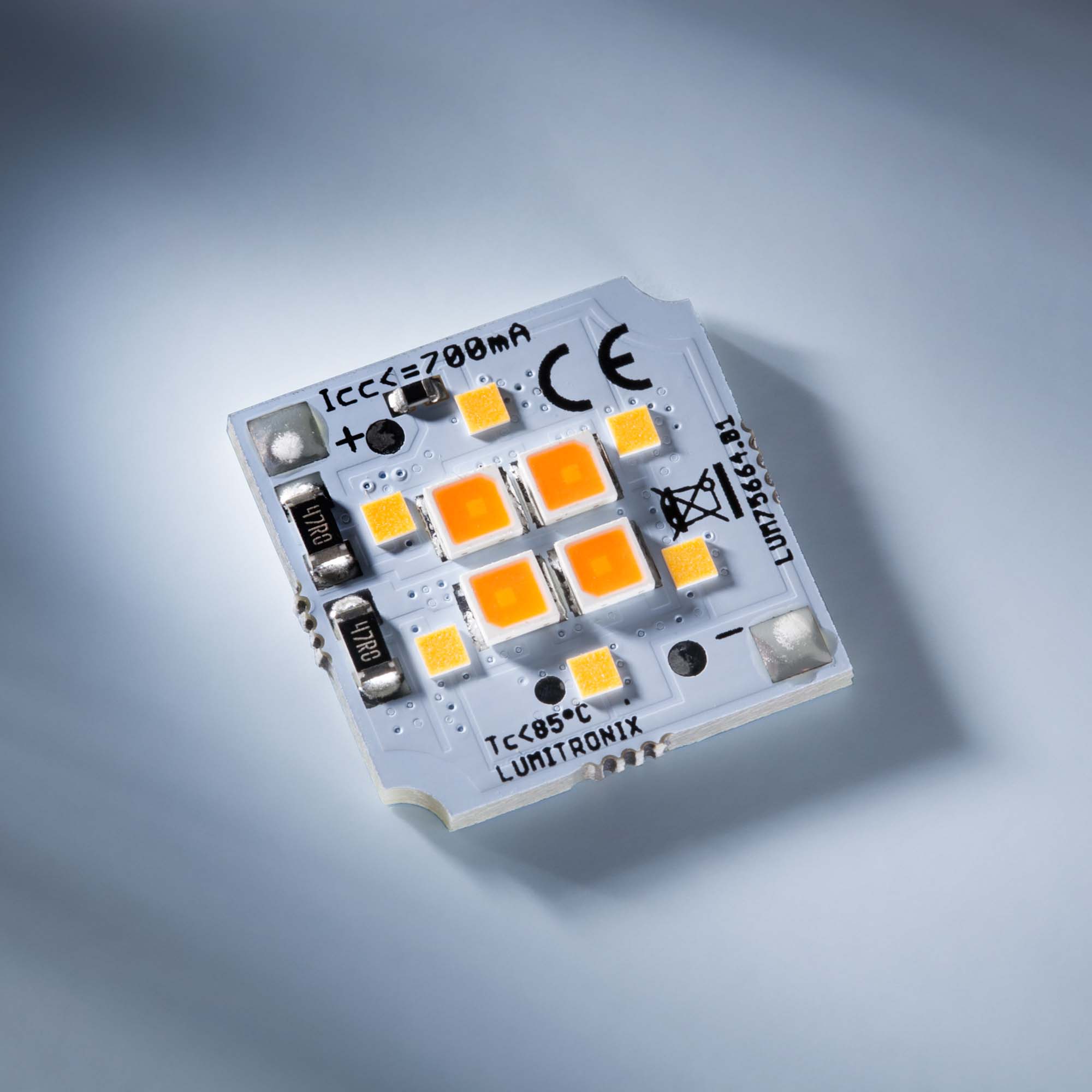 Nichia LED Módulo SmartArray 6+4 LEDs cuadrado 19mm Especial Atenuación 2700K-2000K 5.5W 631lm