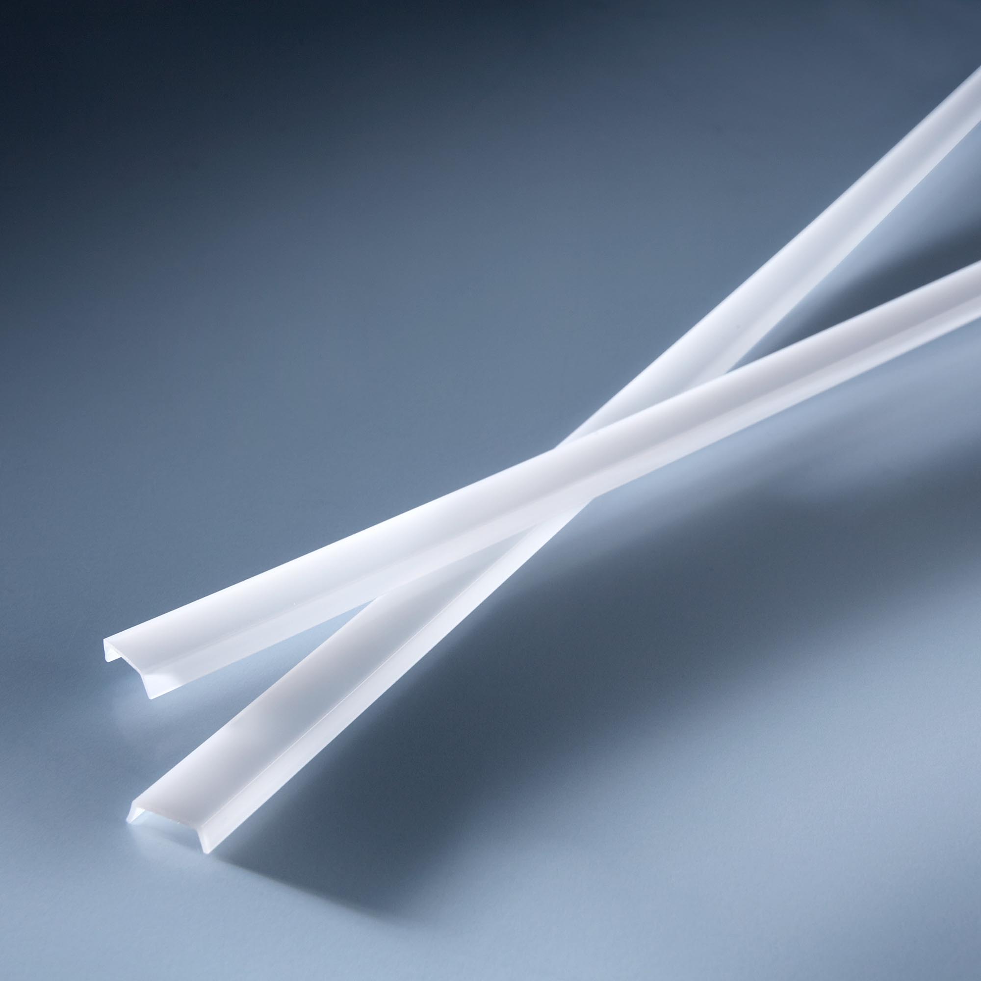 Cubierta para Aluflex Perfil de aluminio para tiras de LED 100.9cm (se usa con tapas de extremo)