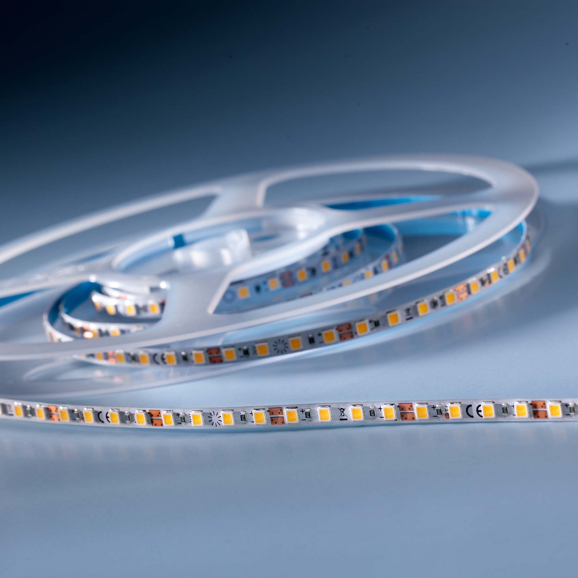 SlimFlex3090 Nichia tira LED 5mm de ancho blanco puro CRI90 4000K 4240lm 24V 120 LEDs/m bobina de 2m (2120lm/m 18W/m )