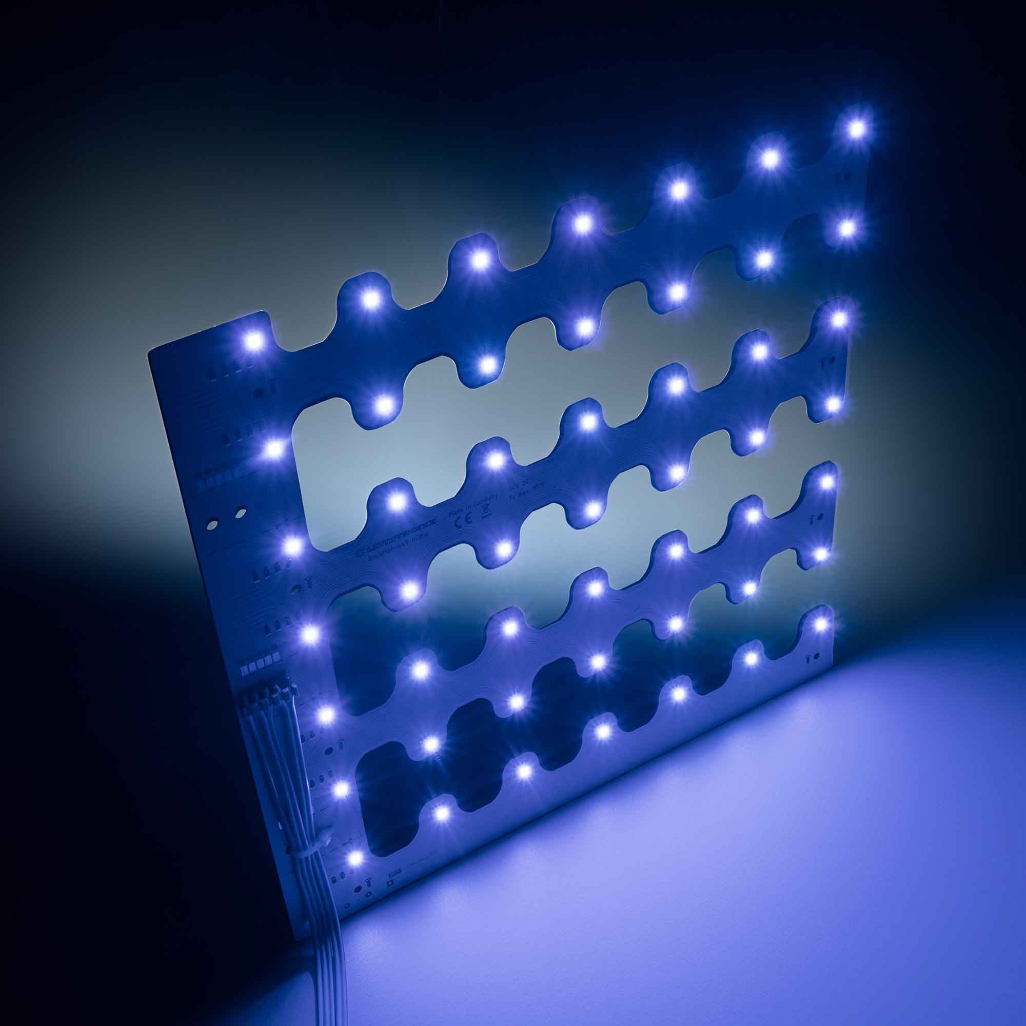 BackMatrix-49-3080 Nichia LED Module RGBW 4000K 4300lm 196 LEDs 24V 58W 120° 28x28cm (54000 lm/sqm) - view 5