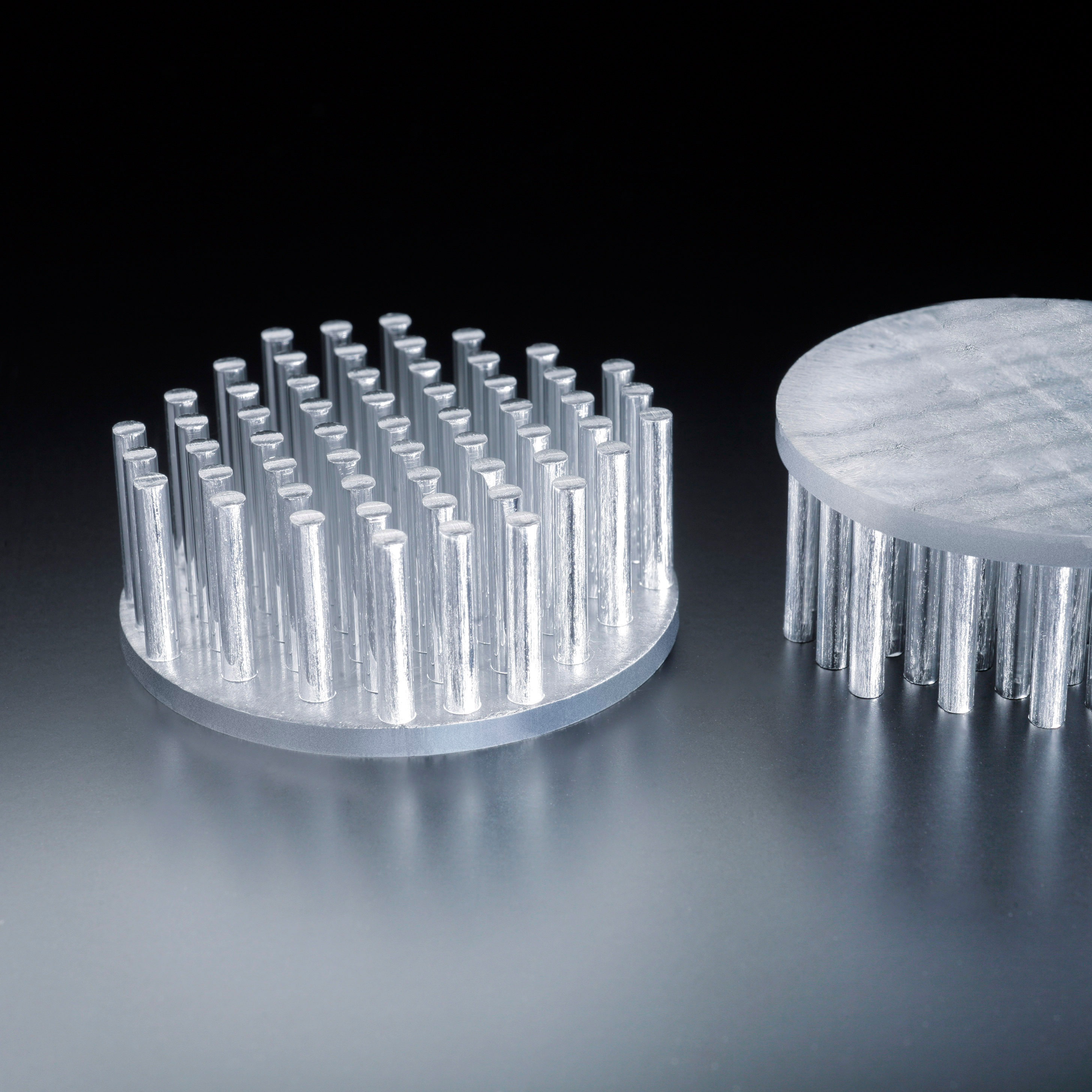 Disipador térmico redondo 50mm para 1-3 LED de alta potencia con estrella PCB max. 5 vatios