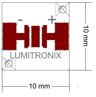 PCB cuadrado para Cree XP-G y XP-E LED 10x10mm