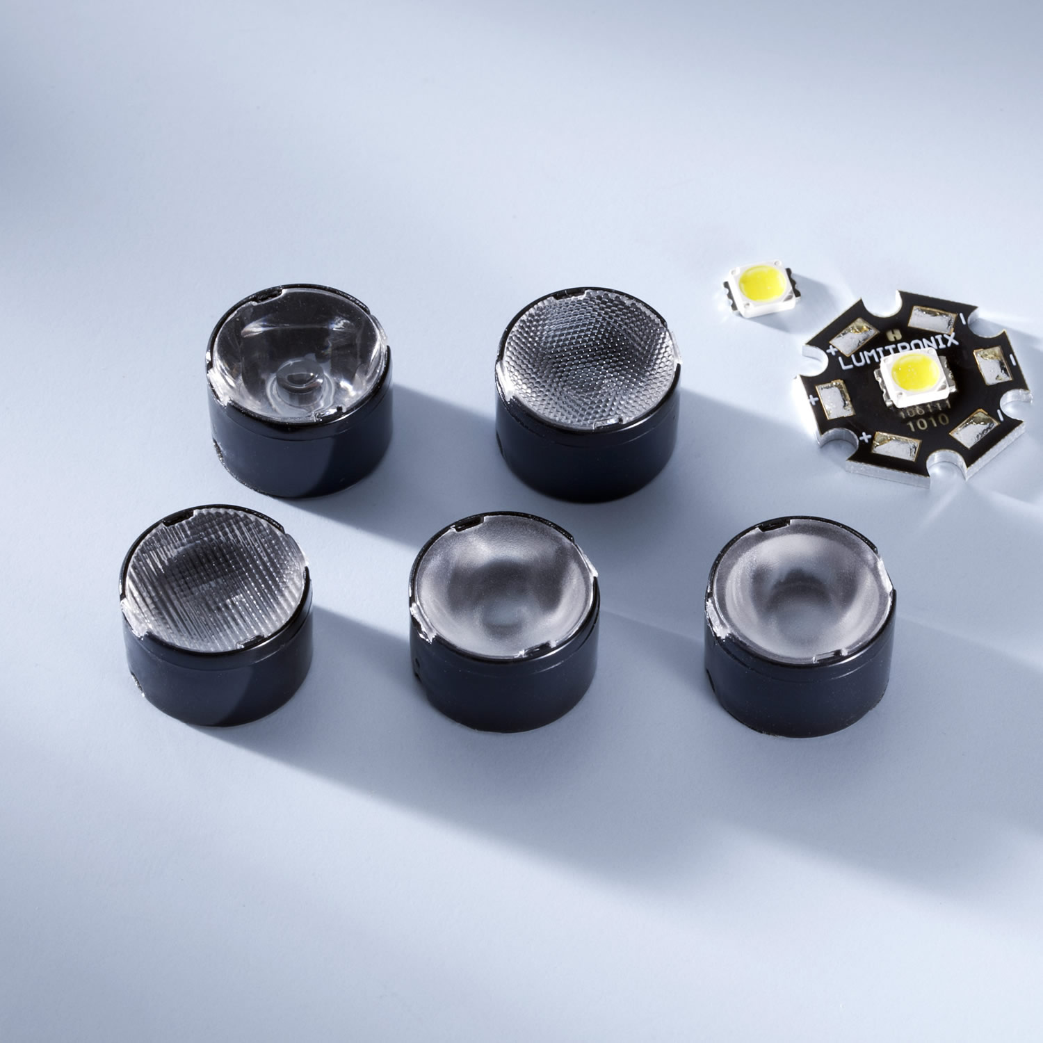 Lente de ledil de 16mm para Nichia N83 y N183 Ángulo medio de radiación 30