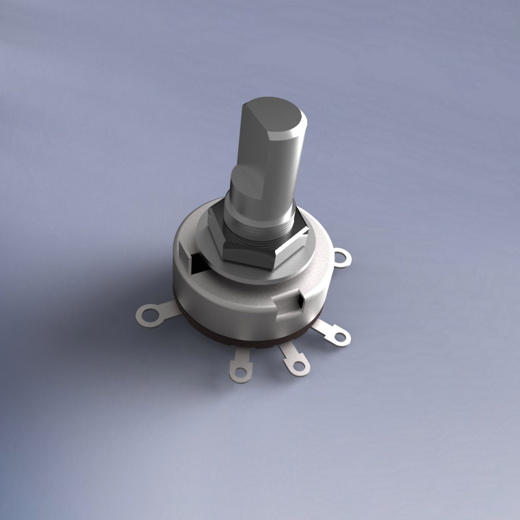 Potenciómetro Dimmer 17mm, 100 kOhmios