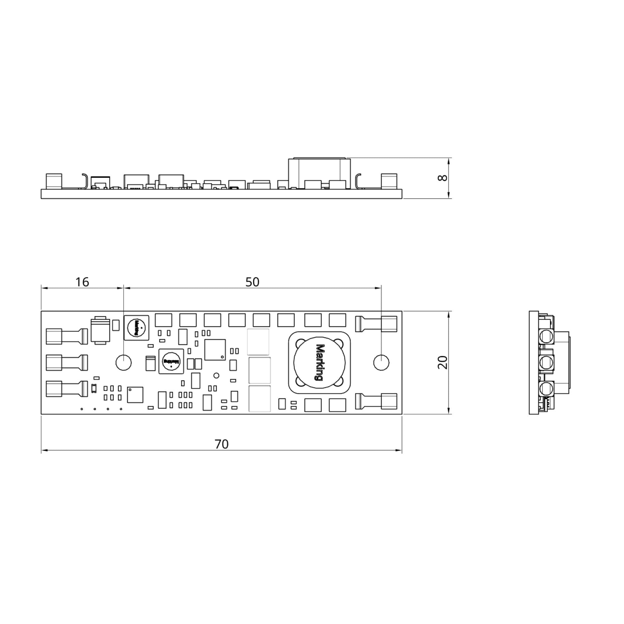 LEDIM/D2 TouchDim LED Driver 350mA 6-24VDC to 5-22VDC DIM flicker-free - view 3