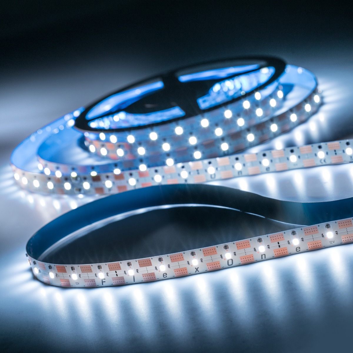 FlexOne3080 Samsung tira LED blanco puro 4000K 12875lm 12V 50 LEDs/m 5m bobina (2575lm/m 30W/m)