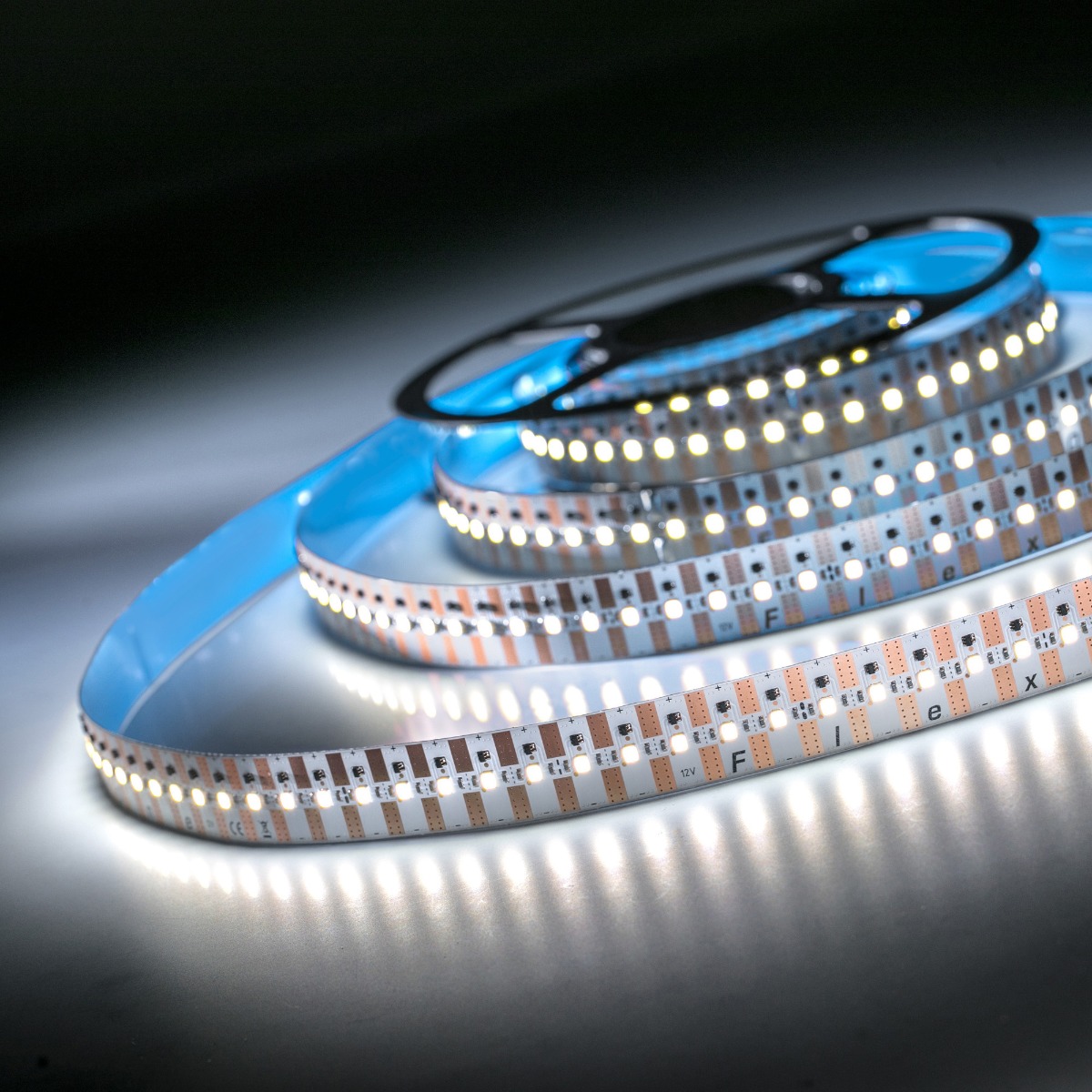 FlexOne4080 Samsung tira LED blanco frío 6500K 19000lm 12V 100 LEDs/m 5m bobina (3800lm/m 42W/m)