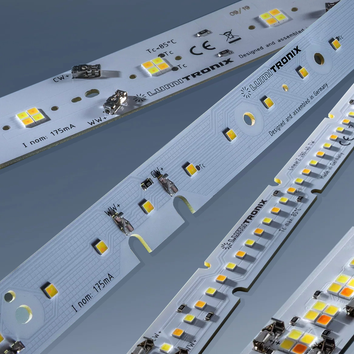 Hecho a medida LumiBar-50 RGB-TW Plug & Play 50cm, TW, Dynasolis, RGBW, RGB+TW Tira LED, 12/24/48V, fabricados en Alemania