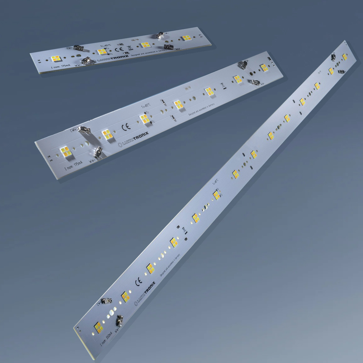 Módulo LED Configurable Nichia LumiBar Daisy Multicolor 2 canales Plug & Play, TW, Dynasolis, Módulo LED Bicolor Zhaga 16, 28, 56 x 2.8cm