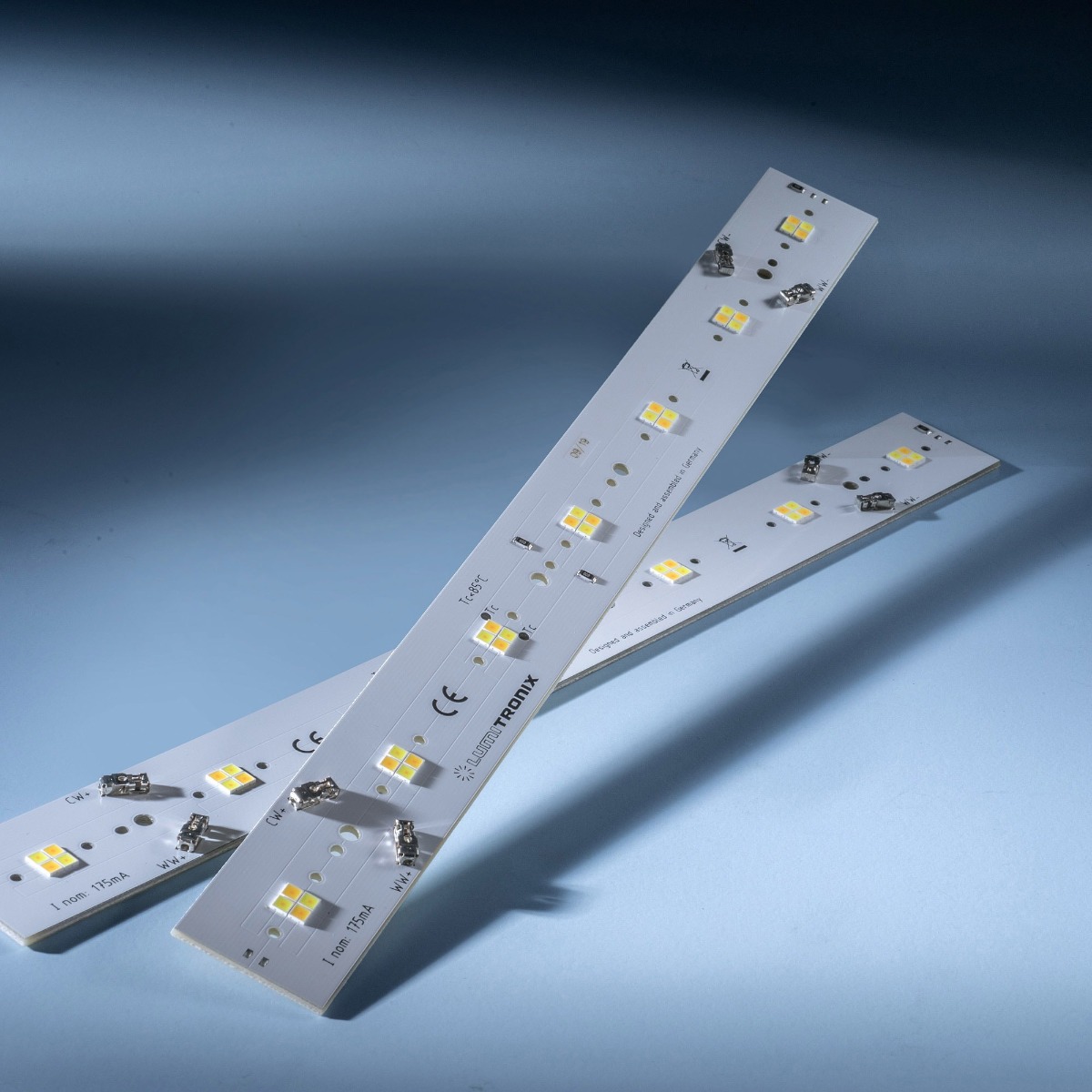 Módulo LED Configurable Nichia LumiBar Daisy Multicolor 2 canales Plug & Play, TW, Dynasolis, Módulo LED Bicolor Zhaga 16, 28, 56 x 2.8cm