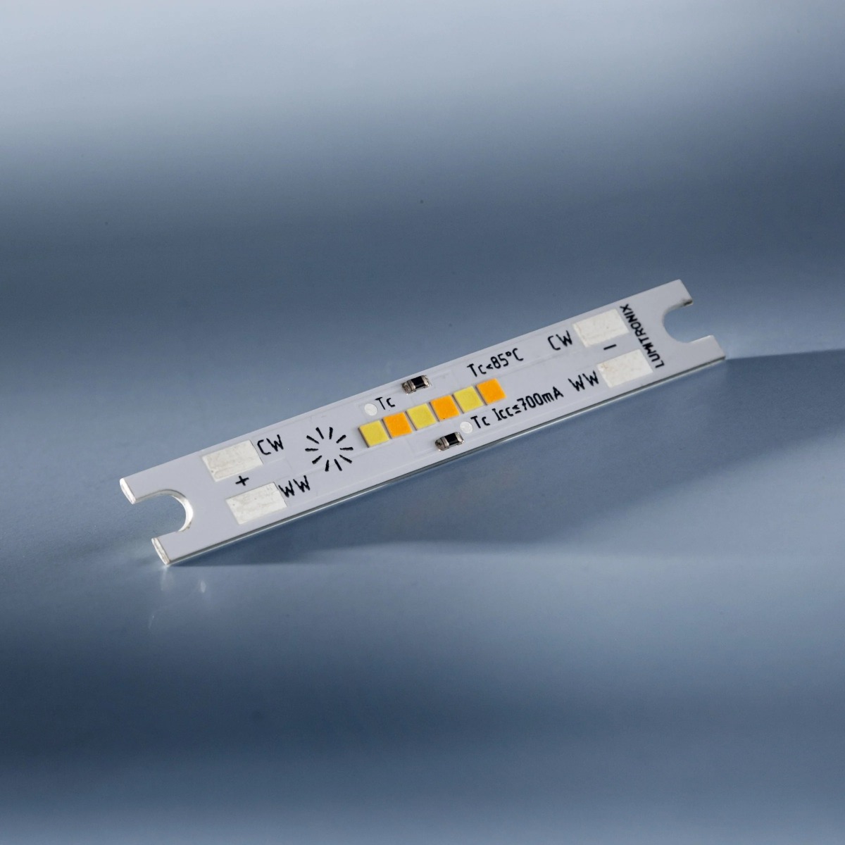 Módulo LED Configurable Nichia CSP SmartArray-L6-TW de 2 canales, TW, Dynasolis, bicolor, 6 LED, 50x7mm (675lm)